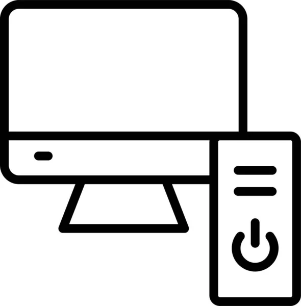 Cpmputer Monitor Screen Icon — Stockový vektor