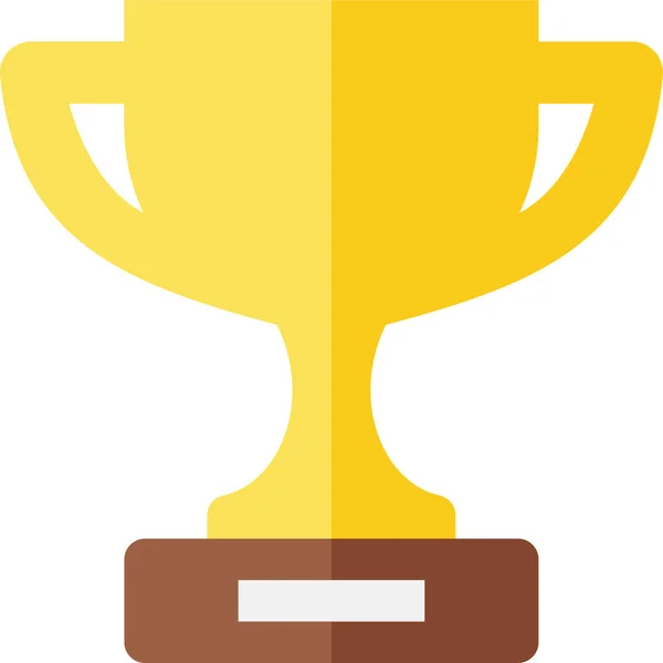 Κύπελλο Βραβείο Επίπεδη Εικονίδιο Επίπεδο Στυλ — Διανυσματικό Αρχείο
