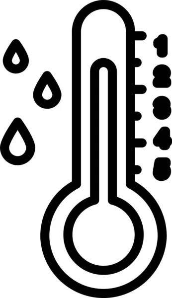 Temperatuur Celsius Graden Icoon — Stockvector