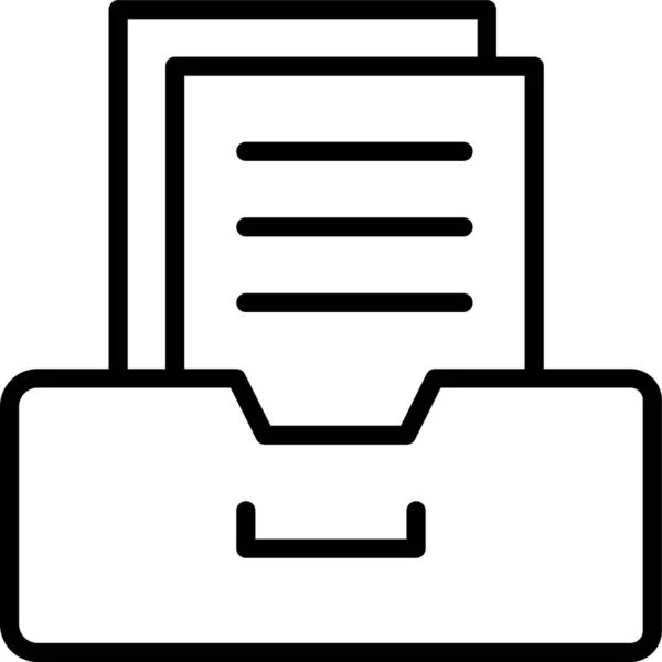 Inhaber Archivieren Dateisymbol — Stockvektor