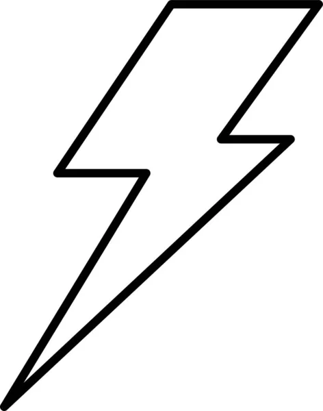 Icône Tempête Électricité Flash — Image vectorielle