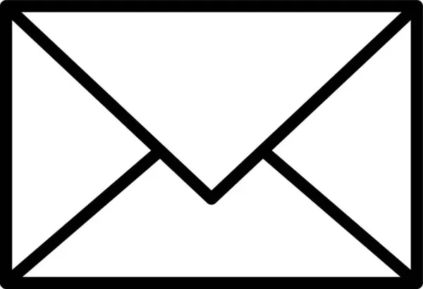 Brief Umschlag Mail Symbol Umriss Stil — Stockvektor