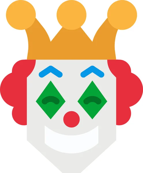 Clown Comédie Film Icône — Image vectorielle