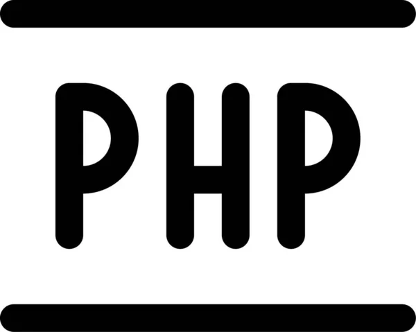 概要スタイルでのPhpコードファイルアイコン — ストックベクタ