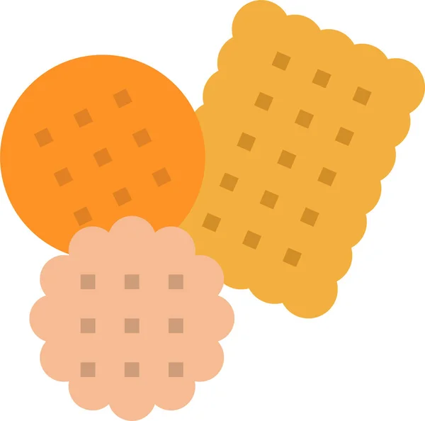 Panadero Galletas Icono Galletas Categoría Alimentos Bebidas — Vector de stock