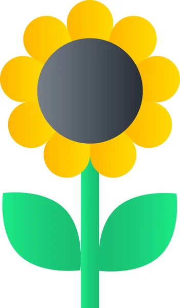 Ikona Wiosennego Kwiatu Słonecznika Kategorii Wiosna — Wektor stockowy