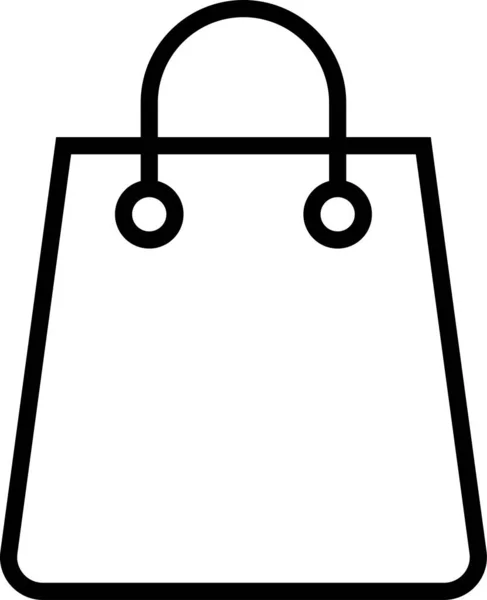 Einkaufstüten Ikone — Stockvektor