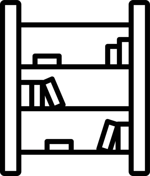 Rack Bookcase Cabinet Icon — Stock Vector