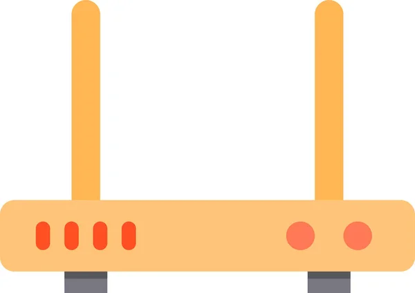 Gerät Elektronisches Router Symbol Flachen Stil — Stockvektor