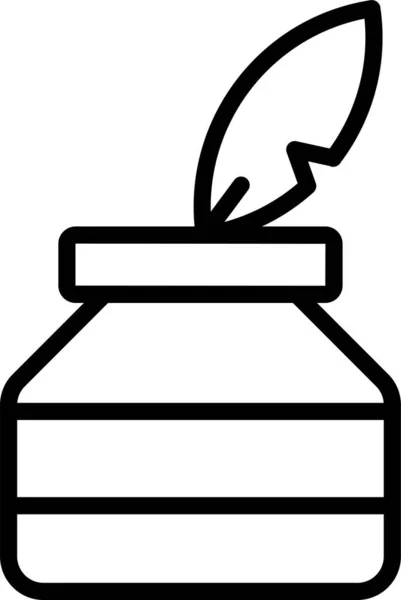 Tusche Zeichnen Flaschensymbol — Stockvektor