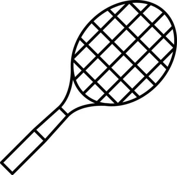 Raqueta Tenis Icono Del Deporte — Vector de stock