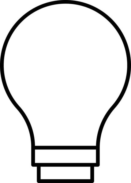 電球の照明アイコン — ストックベクタ