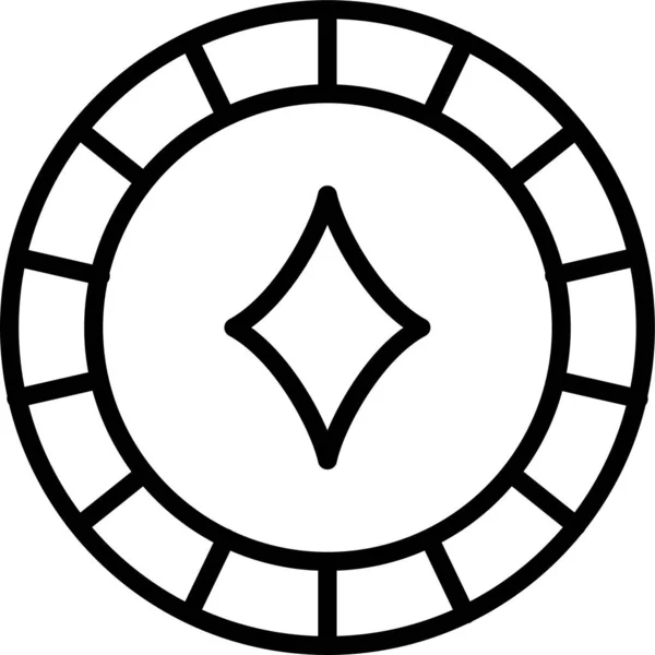 Иконка Денежной Наличной Валюты Стиле Абриджа — стоковый вектор