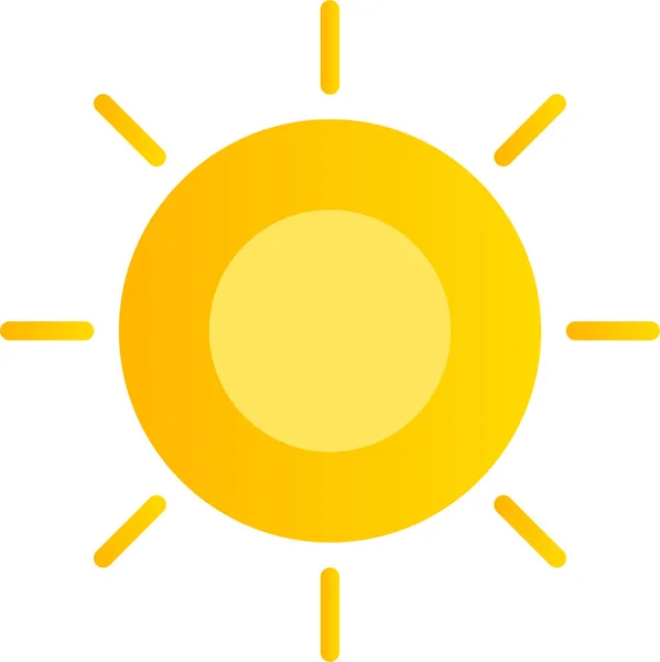 春の太陽のアイコン — ストックベクタ