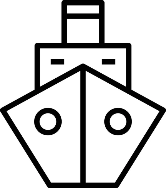 Ikonen För Fartyg Transport Båt — Stock vektor