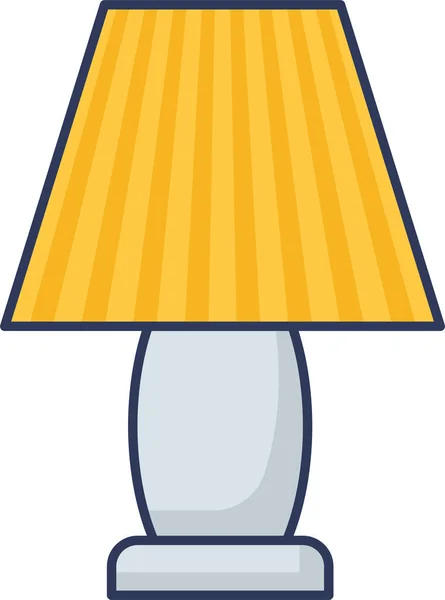 Tischlampen Licht Symbol Stil Gefüllter Umrisse — Stockvektor