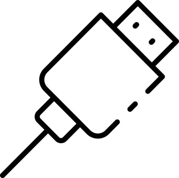 Usb Kabelverbindung Symbol — Stockvektor