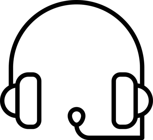Kulaklık Sesi Kulaklık Simgesi — Stok Vektör