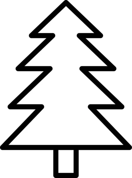 Икона Рождественского Соснового Леса — стоковый вектор