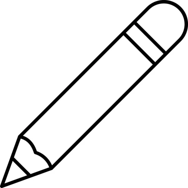 Pencil Draw Edit Icon — Stock Vector