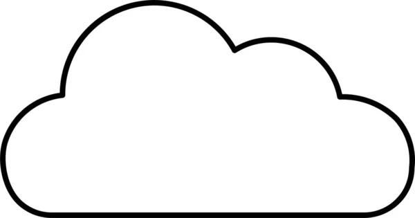 Ikona Multimediów Chmurze — Wektor stockowy