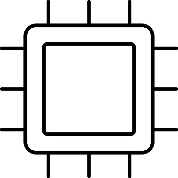 Cpu Chip Processor Ikon — Stock vektor