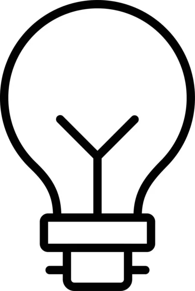 Icona Illuminazione Della Tecnologia Elettrica — Vettoriale Stock