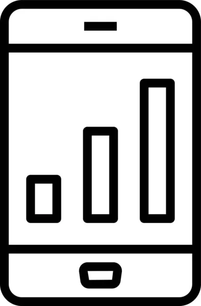Ikonen För Rörliga Stapeldiagram — Stock vektor