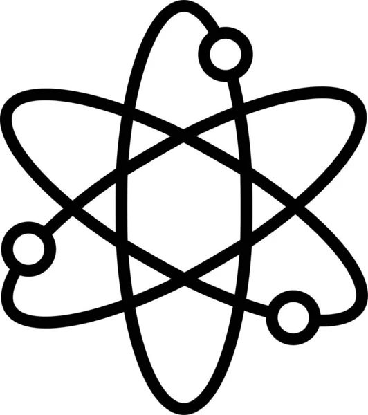 Atom Nükleer Atom Simgesi — Stok Vektör