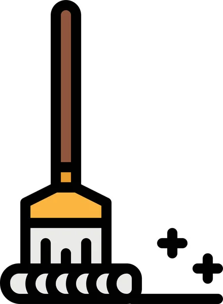Wiadro Sprzątanie Ikona Sprzątania Stylu Wypełniony Zarys — Wektor stockowy