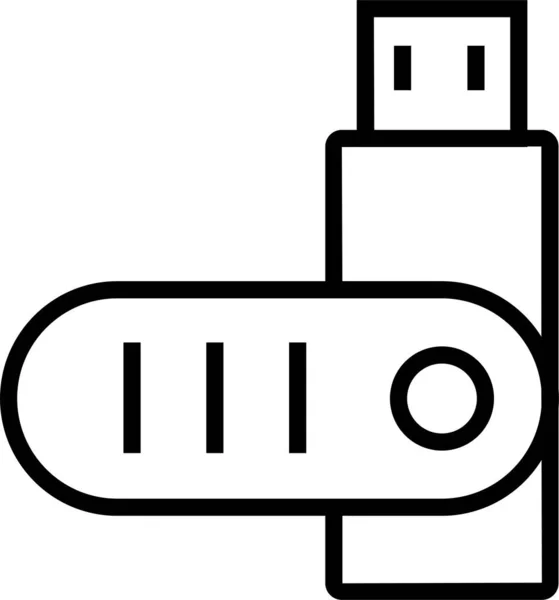 Usb Pendrive Icono Almacenamiento — Archivo Imágenes Vectoriales