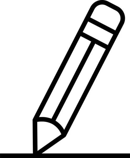 Ceruza Szerkesztés Rajz Ikon Vázlatos Stílusban — Stock Vector
