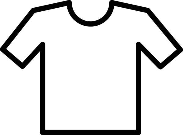 Camicia Vestiti Abbigliamento Icona — Vettoriale Stock