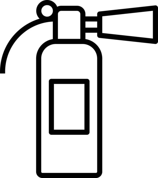 Fire Extinguisher Safety Icon Outline Style — Stock Vector