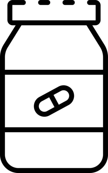 Läkemedel Piller Tablett Ikon — Stock vektor