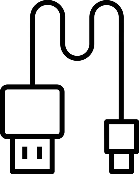 Cable Usb Icono Conexión — Archivo Imágenes Vectoriales