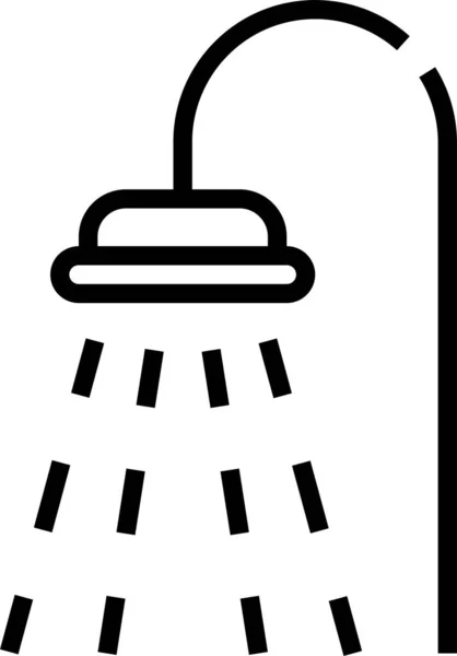 Ícone Higiene Água Banheiro Estilo Esboço — Vetor de Stock