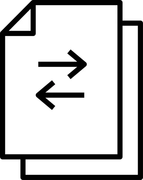 Document Fichier Papier Icône — Image vectorielle