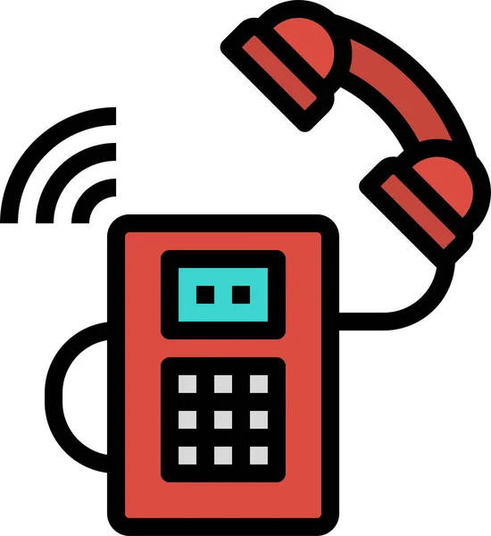 Box Call Communication Icon — Stock Vector