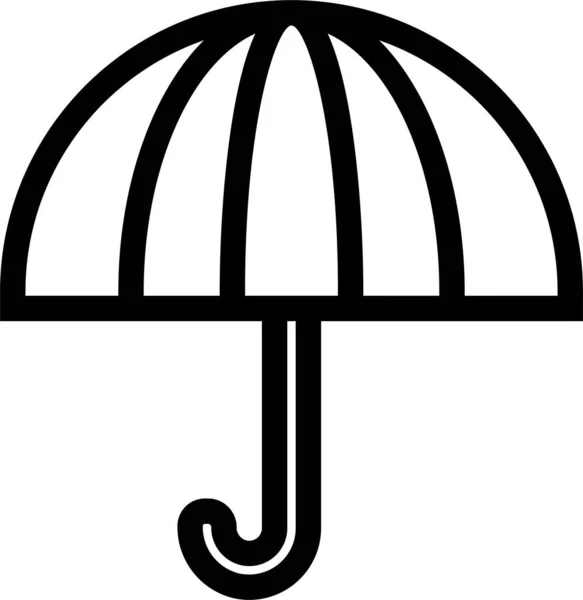 Protezione Ombrello Icona Sicurezza — Vettoriale Stock