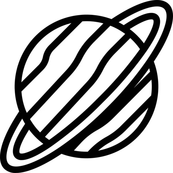 土星アウトライン教育 学校教育 アウトラインスタイルのアイコン — ストックベクタ