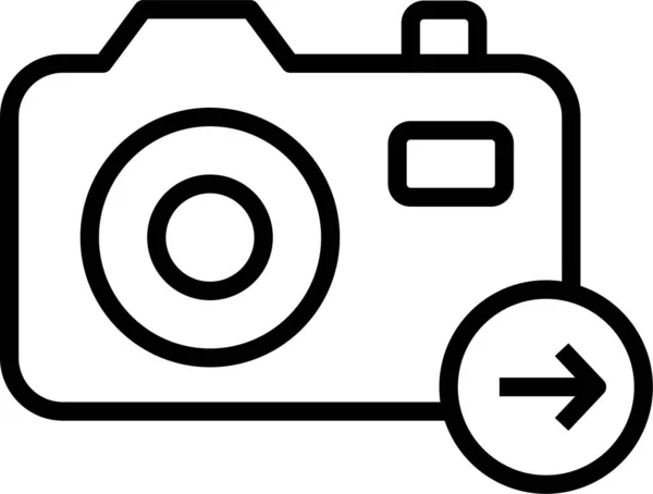 カメラ画像のアイコン — ストックベクタ