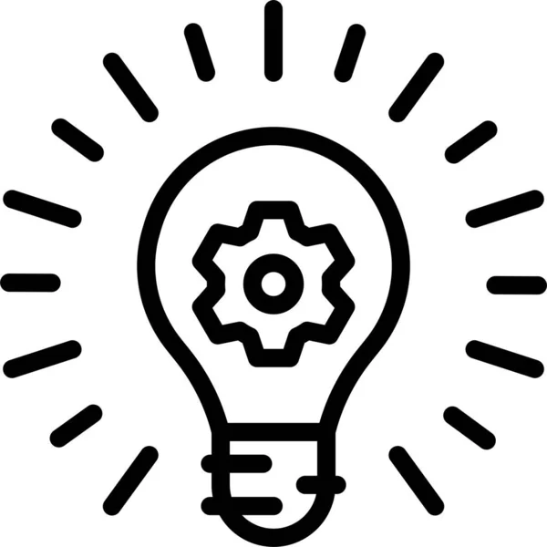 Bulb Idea Invention Icon — Stock Vector