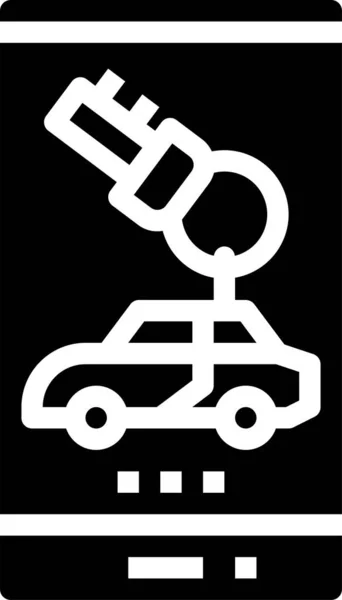 Icono Alquiler Llaves Coche Categoría Vehículos Modos Transporte — Vector de stock