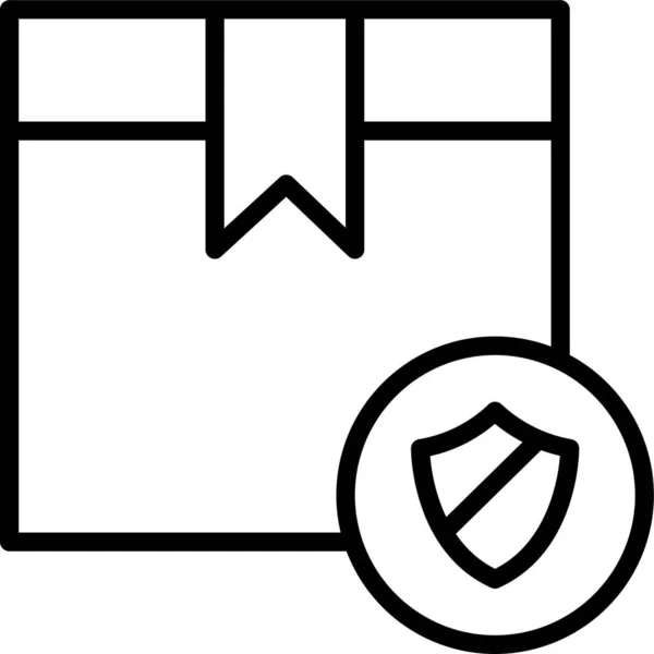 Box Karte Paket Symbol — Stockvektor