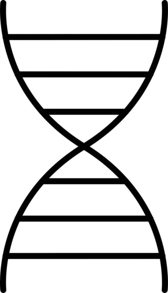 Dna Biologi Genetisk Ikon — Stock vektor