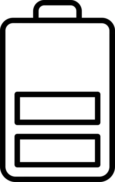 Ikona Ładowania Akumulatora Konturze — Wektor stockowy