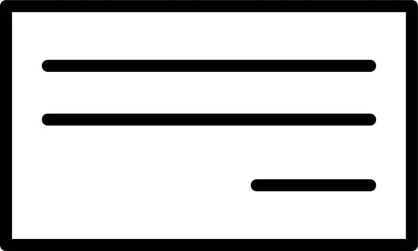 Ikona Pliku Tekstowego Zarysie — Wektor stockowy