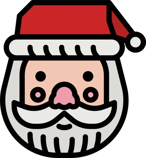 Santa Xmas Christmas Icon Christmas Category — Stock Vector