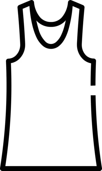 Значок Одягу Одиночного Одягу Контурному Стилі — стоковий вектор